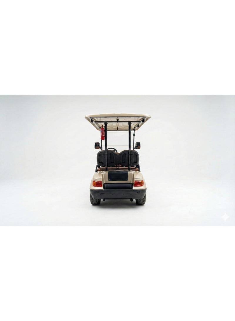 EPIC Handicap Non-Lifted 4-Seater Electric Golf Cart with Lithium Battery 105Ah & Standard Tires |  LSEV (Golden) - Image 3